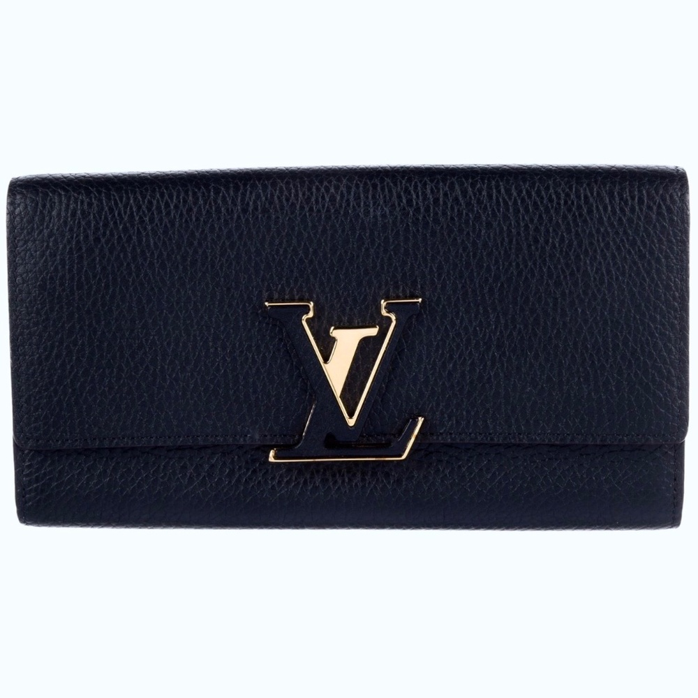 Louis Vuitton Capucines Noir Taurillon Wallet